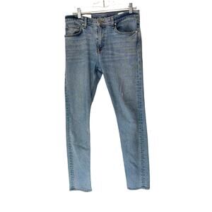 BLDWN Baldwin Light Wash Faded Streetwear Lucca Modern Skinny Leg Jeans Size 31